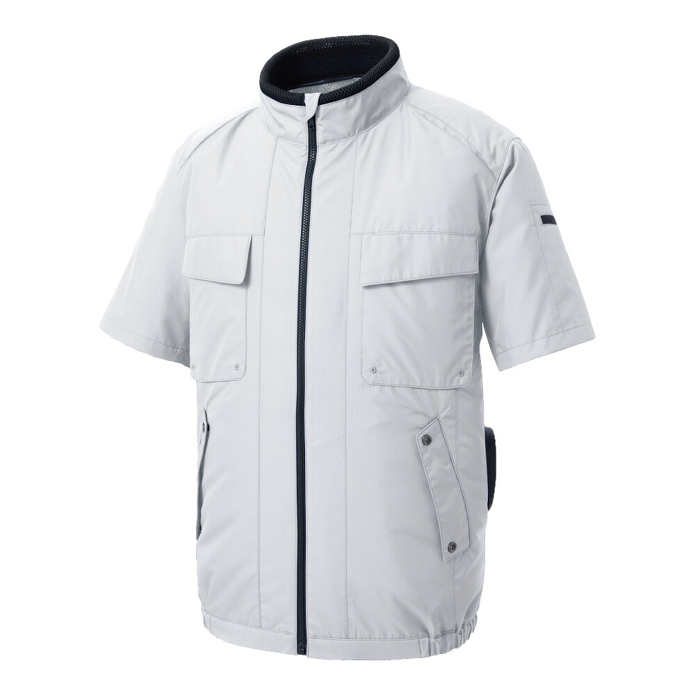サンエス 空調風神服Rエコ半袖ブルゾン+デバイスセット ( KF92410+6ｼﾙﾊﾞｰ+M + RD9291J + RD9220HN )