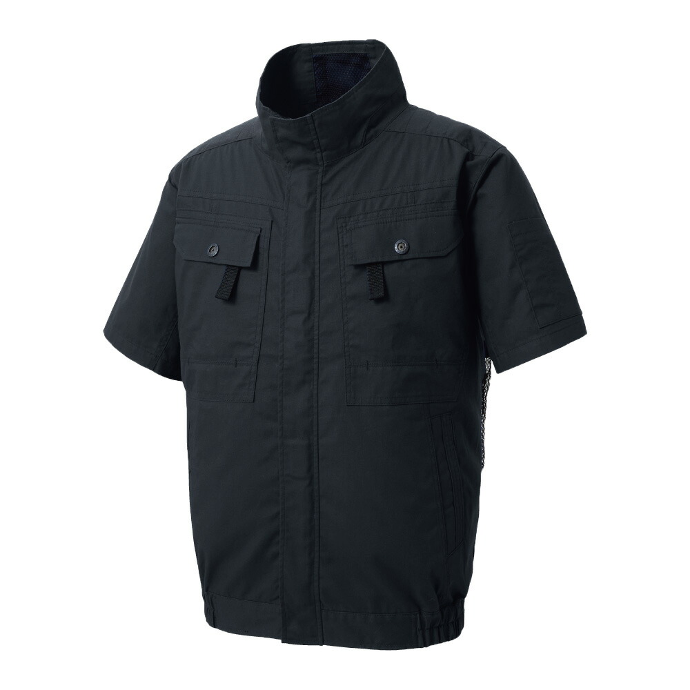 サンエス 空調風神服Rフルハーネス用半袖ブルゾン+デバイスセット ( KF92450G+69ﾁｬｺｰﾙ+M + RD9291J + RD9220HN )