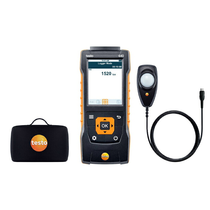 テストー testo 440 照度プローブセット testo 440 照度ﾌﾟﾛｰﾌﾞセット ( 0563 4402 )