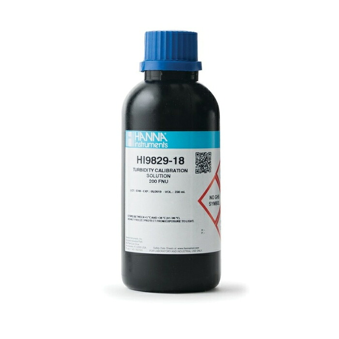 HANNA ( ハンナ ) HI 9829用 200 FNU濁度標準液230mL ( HI 9829-18 ) 19,168円