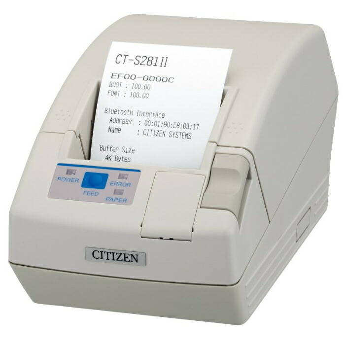 【SALE必要経費】シチズン・システムズ レシートプリンターﾐﾆ成し遂げる品 ( CT-S281IIUSJ-WH-PX )