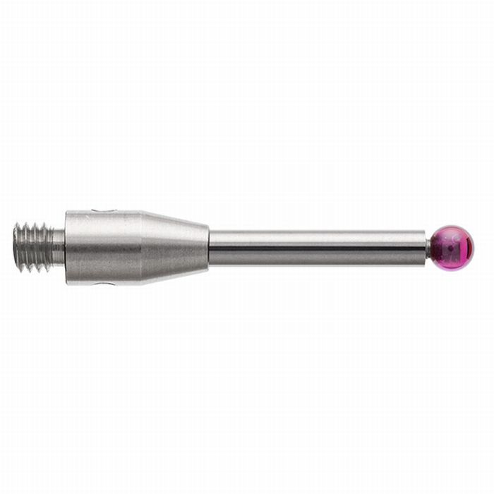 レニショー(RENISHAW) ストレートスタイラスM3 O2.5mm ルビー球、超硬軸 - 長さ 20.2mm、EWL 12.7mm ( A-5003-0054 )