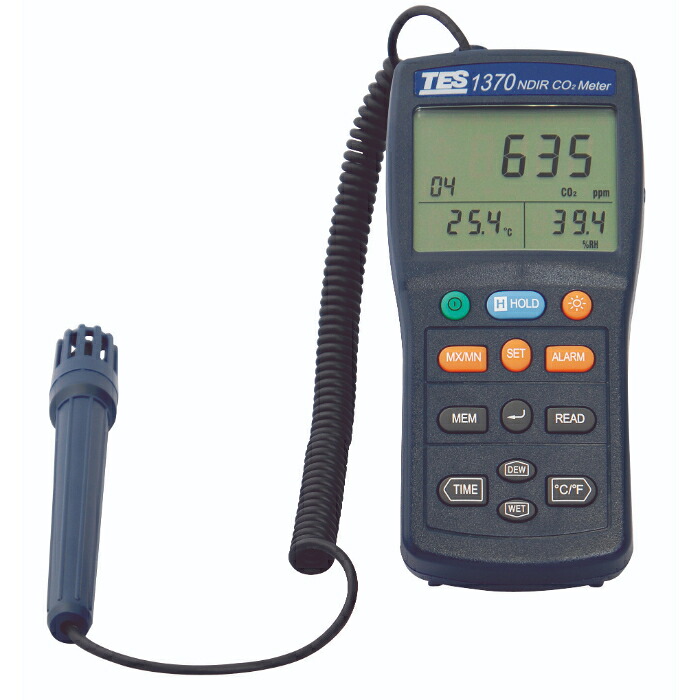 A-GAS JAPAN データロガーCO2測定器 ( TES-1370 )