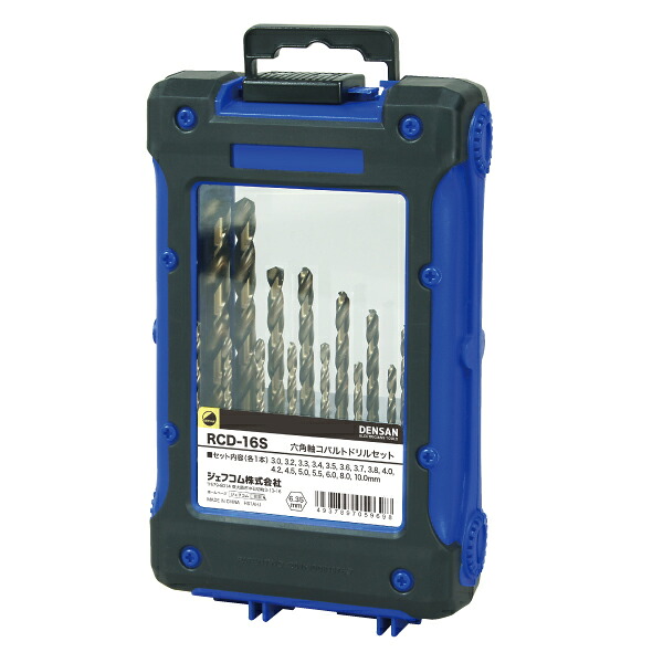JEFCOM ( ジェフコム ) 六角軸青緑色せん孔機 ( RCD-16S )