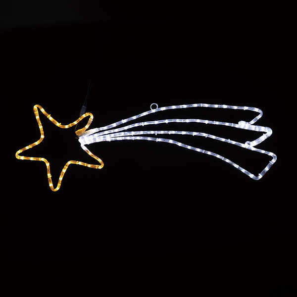 JEFCOM ( ジェフコム ) LEDジョイントモチーフ（全点滅タイプ） 流れ星(白・黄) ( SJ-C53-JT )