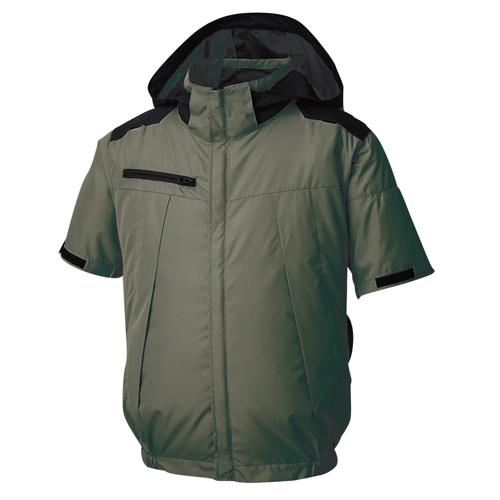 サンエス チタン産業半袖上衣(デバイス仕掛ける) ( KF92500(ｸﾞﾘｰﾝ/4L)+RD9580G+RD9530H )