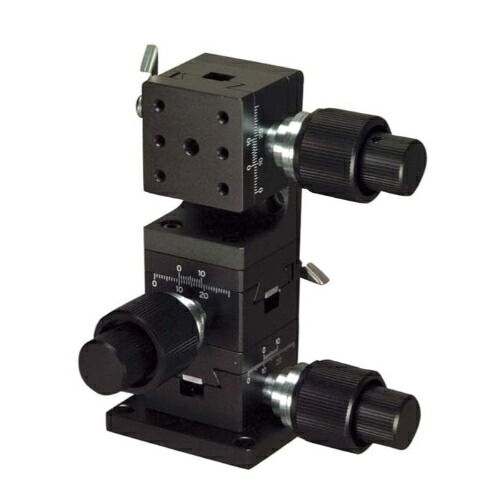 中央精機 DT X･Y･Z軸ｽﾃｰｼﾞ 40×40(粗微動ﾊﾝﾄﾞﾙ) ( LT-412S )