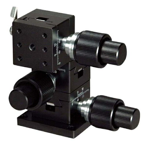 中央精機 DT X･Y･Z軸ｽﾃｰｼﾞ 40×40(粗微動ﾊﾝﾄﾞﾙ) ( LT-412SL )