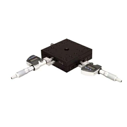 中央精機 X･Y軸ｽﾘﾑｽﾃｰｼﾞ 125×125(ﾃﾞｼﾞﾀﾙ表示式ﾏｲｸﾛ付)(鉄製) ( LD-149-C7 )