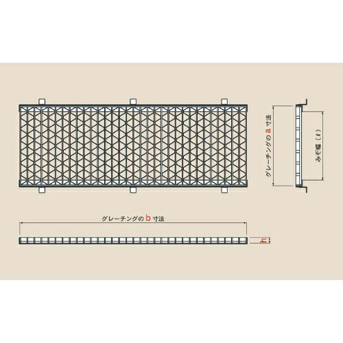 【SALE必要経費】カワグレ ユニバーサルデザイングレーチング(本体のみ) ステンレス鋼測溝用掘り割りぶた/車道用掘り割り幅(?)400粍 ( UKMIS 60-4(グレーチングのみ) )