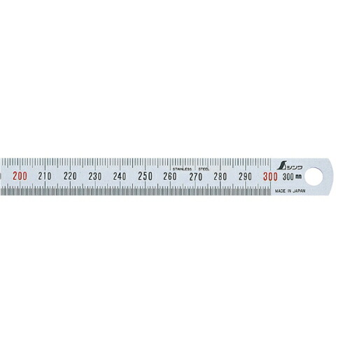 シンワ測定 細巾直尺 シルバー３０cm ＪＣＳＳ校正証明書付 ( 19026 ) 8,086円
