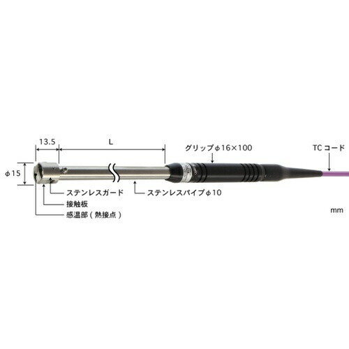 【SALE必要経費】ANRITSU ( 安立表示計器 ) 休止状態境界線の外側用熱度検出器 A形続きもの φ27粍 引っ切り無い 200粍 K印字機熱電対同類金属元素Ｙ端子Ｍ ( A-141K-02-1-TC1-ANJY3 )