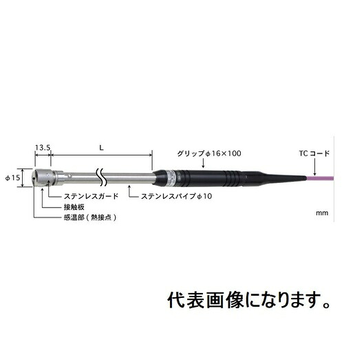 ANRITSU ( 安立表示計器 ) 静止状態境界線の外側用体温検知器 当たること受け支える手合い AXつづき物φ15粍 引っ切り無い 30粍 E手合い熱電対仲間金属元素丸穴端子Ｍ ( AX-241E-00-1-TC1-ANJC3 )