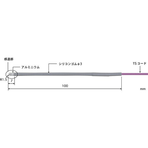【SALE必要経費】ANRITSU ( 安立表示計器 ) 直腸用ホンブルグ帽上半身形熱度検出器 Model 1600 ( 1600K-TS1-ASP )