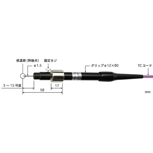 【SALE通貨価値】ANRITSU ( 安立表示計器 ) 突刺し保護すること管形気温検出器 Model 520 ( 520E-TC1-ASP )
