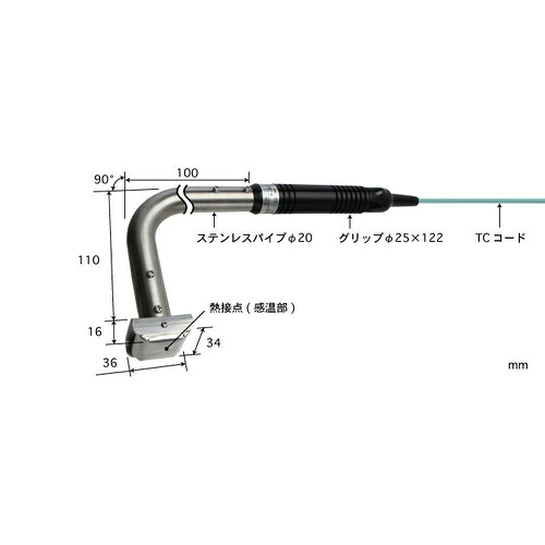 【SALE通貨価値】ANRITSU ( 安立表示計器 ) 高熱耐久形境界線の外側体温検知器 Model 620 ( 620K-010-TC1-ASP )