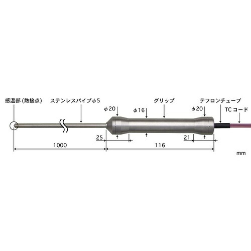 ANRITSU ( 安立計器 ) HACCP対応食品用中心温度センサ BCシリーズ ( BC-51E-100-TC1-ASPC )
