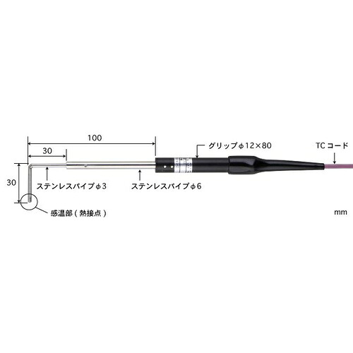 【SALE通貨価値】ANRITSU ( 安立表示計器 ) ごく小さい境界線の外側用体温検知器 CSつづき物 ( CS-03K-010-1-TC1-ASP )