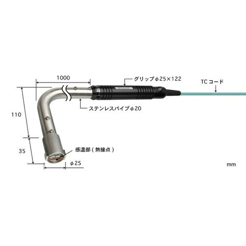 【SALE通貨価値】ANRITSU ( 安立表示計器 ) 耐久形熱気境界線の外側用気温検出器 HHT続きもの ( HHT-53K-10-TC1-ASP )