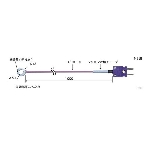ANRITSU ( 安立表示計器 ) 螺旋釘御仕舞い気温感知器 SCつづき物 ( SC-51K-TS1-ANP ) その他-DIY・工具