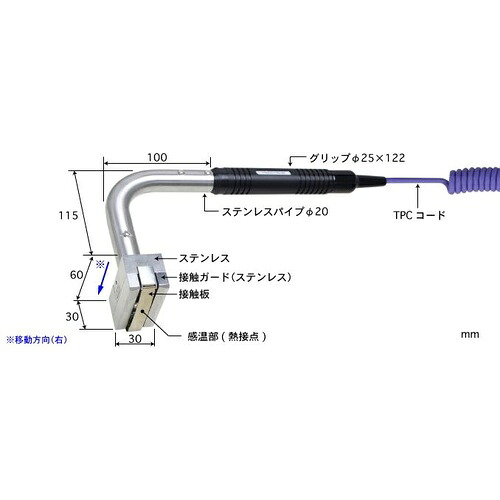 ANRITSU ( 安立計器 ) 高性能移動表面用温度センサ 接触サポートタイプ SXシリーズ ( SX-593K-01-1-TPC1-ASP )