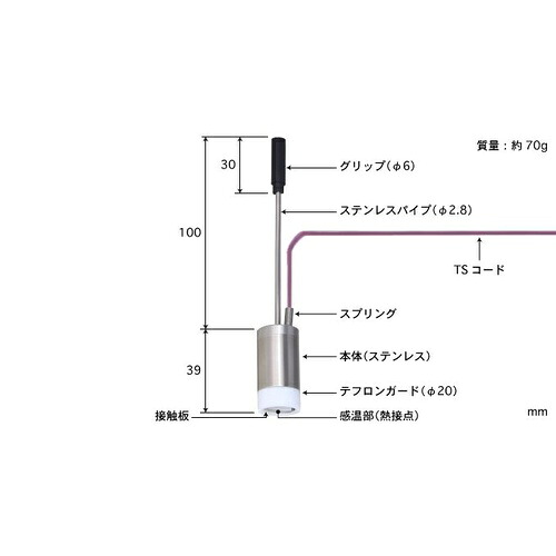 【SALE通貨価値】ANRITSU ( 安立表示計器 ) 用心深さ形気温検出器 WE続きもの ( WE-13E-TS1-ASP )