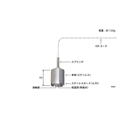 【SALE通貨価値】ANRITSU ( 安立表示計器 ) 用心深さ形気温検出器 WE続きもの ( WE-22E-GW1-ASP )