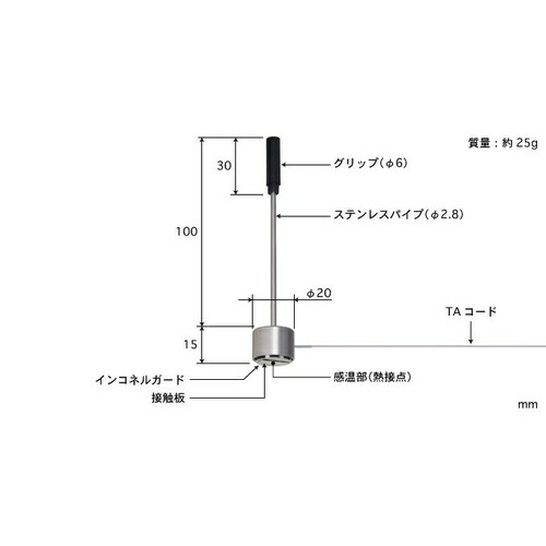 ANRITSU ( 安立表示計器 ) 用心深さ形体温検知器 WEつづき物 ( WE-33K-TA1-ASP )
