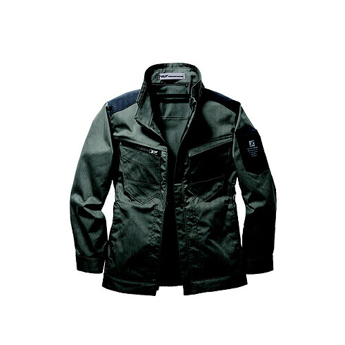 日新被服 長袖ブルゾン ( TR3561-613-5L モクグリーン )