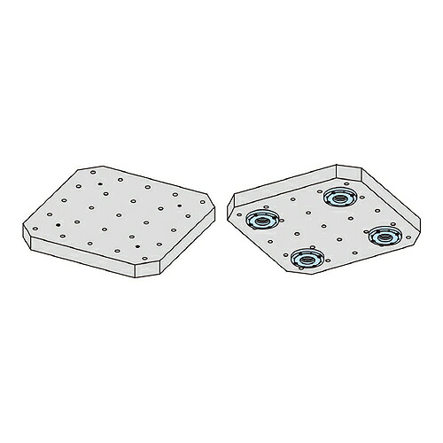 【SALE通貨価値】ナベヤ Q-鍵を掛ける内蔵器械調色板(T穴油圧) ( MCQH630-50H )