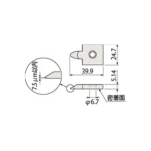 【SALE通貨価値】ミツトヨ ゲージ立ちはだかる 属する品 619071/丸型ジョウ 5MM
