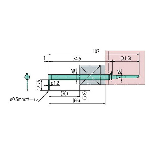 ミツトヨ 粗さ測定機 嘱する品 ( 12AAD544/スタイラス )