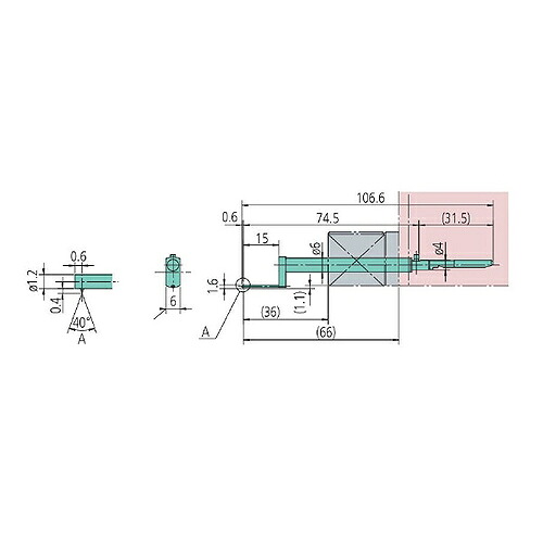 ミツトヨ 粗さ測定機 付属品 ( 12AAD651/スタイラス )