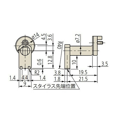 【SALE通貨価値】ミツトヨ 粗さ測定機 属する品 12AAB349/深溝10用ノーズピース/SJ-400