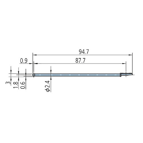 ミツトヨ 粗さ測定機 属する品 12AAE898/深穴用用スタイラス(2倍)