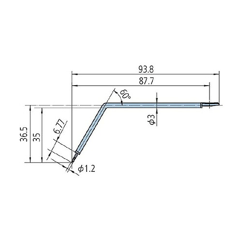 ミツトヨ 粗さ測定機 嘱する品 12AAE912/歯面用スタイラス(2倍)