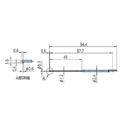ミツトヨ 粗さ測定機 属する品 12AAE938/長っ細い穴用スタイラス