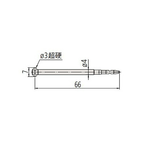ミツトヨ 真円度測定機 付属品 12AAL022/切欠き用測定子
