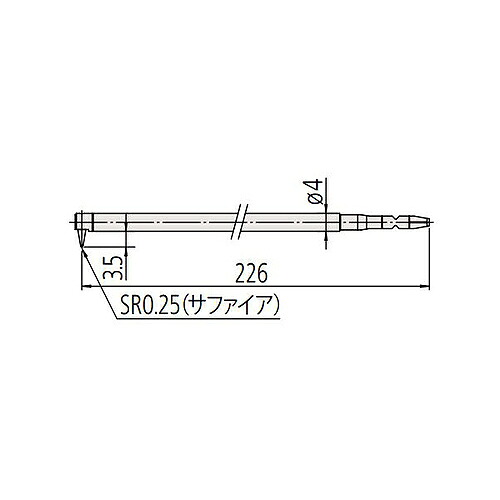 ミツトヨ 真円度測定機 付属品 12AAL042/3倍深溝用測定子