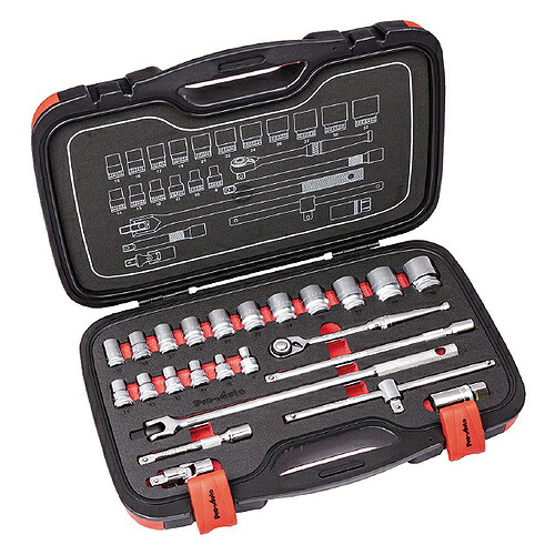スエカゲツール 1/2”ソケットレンチセット 24PC ( PA4024 )