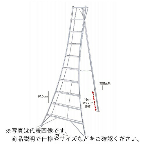 ハセガワ ( 長谷川実業 ) 三脚架脚立 緑であること踏み段 ( GSC-300A )