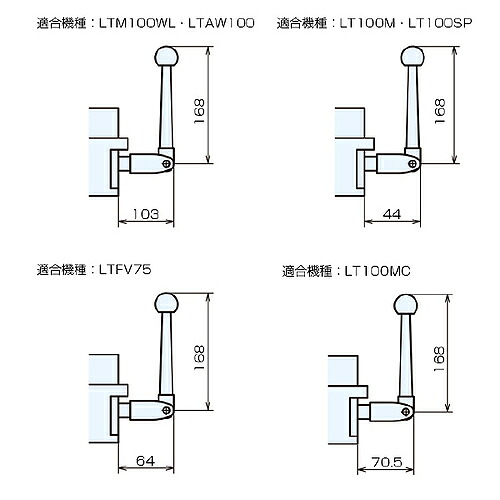 【SALE通貨価値】ナベヤ マシンバイスシリーズ部分品 手持ち部分 ( LT-14HN176 ) 【2個書き割り】