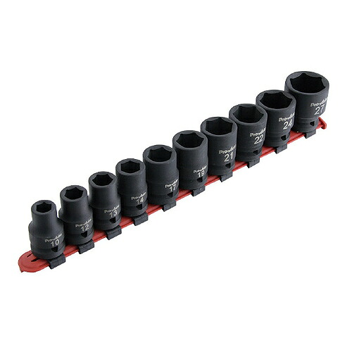 スエカゲツール 10pc.インパクトソケットセット ( PIM-10HS )