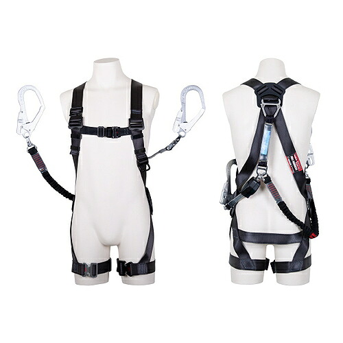 藤井電工 堕ちる取り締まり用物の具フルハーネス型幽客yd付 ( TH-504-CRNV93SV-OT-DG-BK-M2R23 )