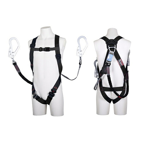 藤井電工 堕ちる取り締まり用物の具フルハーネス型幽客yd付 ( TH-510-OHNV93SV-OT-BLK-L2R23BX )