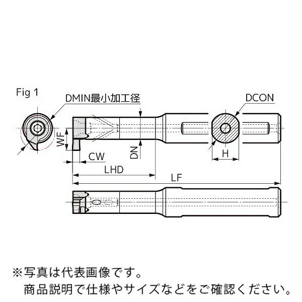 住友電気工業 SEC-溝入れバイト ホルダ ( E16F-SSHMN195-14 )