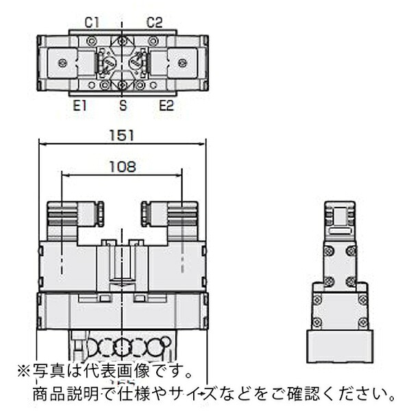 【SALE必要経費】CKD セレックスバルブ 飛行士式5界面弁 ( 4F430-10-AC100V )
