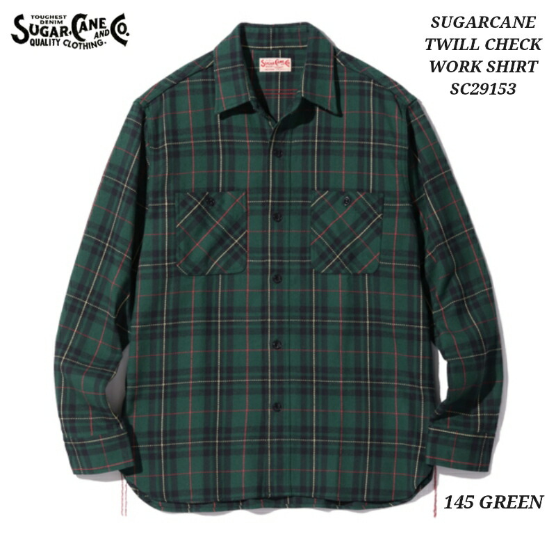 SUGAR CANE 長袖シャツ ブラック/グレーチェック Lサイズ 楽天市場】SUGAR CANE シュガーケーン シャツ 長袖 メンズ