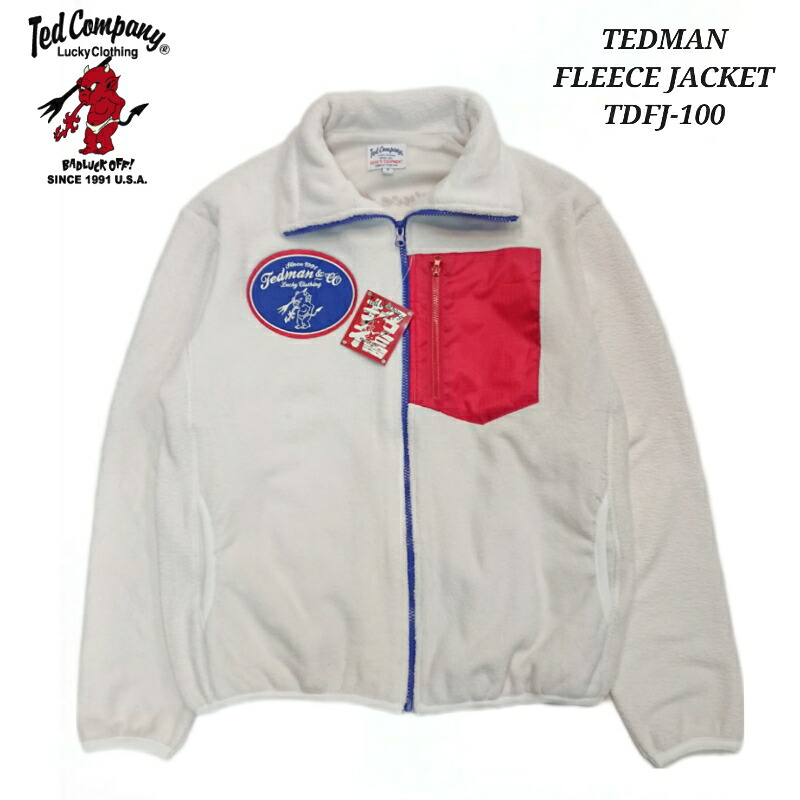 TEDMAN FLEECE JACKET テッドマン フリース ジャケット チェーンステッチ フェルトワッペン リップストップ生地 メッシュ生地 TDFJ-100｜はいからや支店