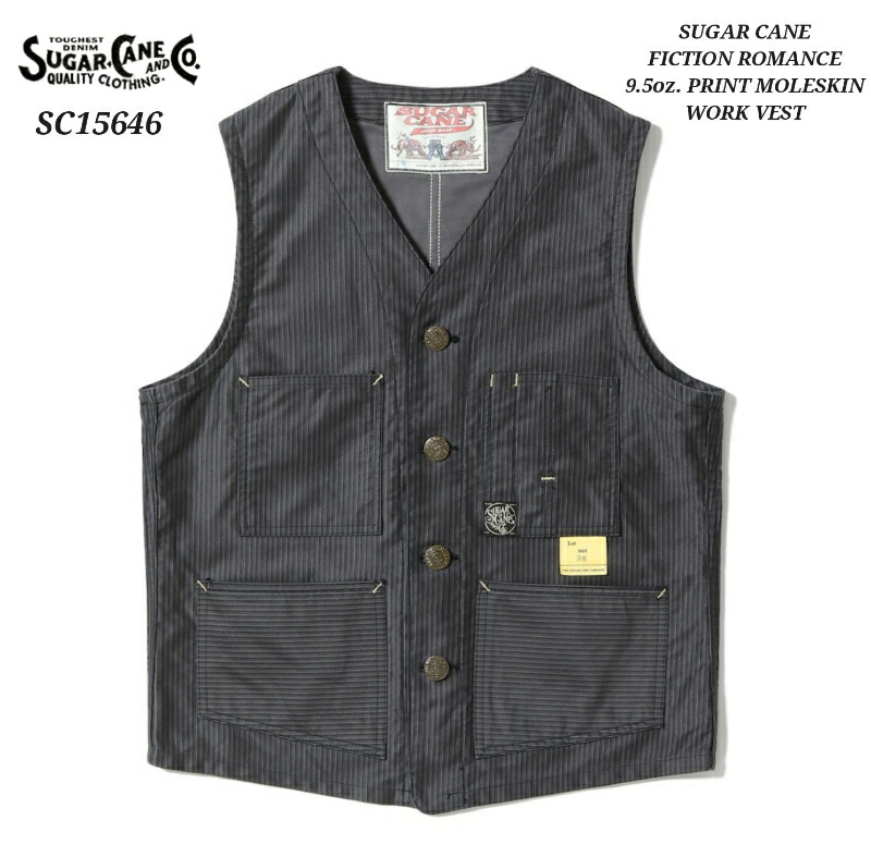 Sugar cane シュガーケーン　モールスキンコート　ユーズド加工　サイズL 楽天市場】シュガーケーン SUGAR CANE SC15645 フィクション